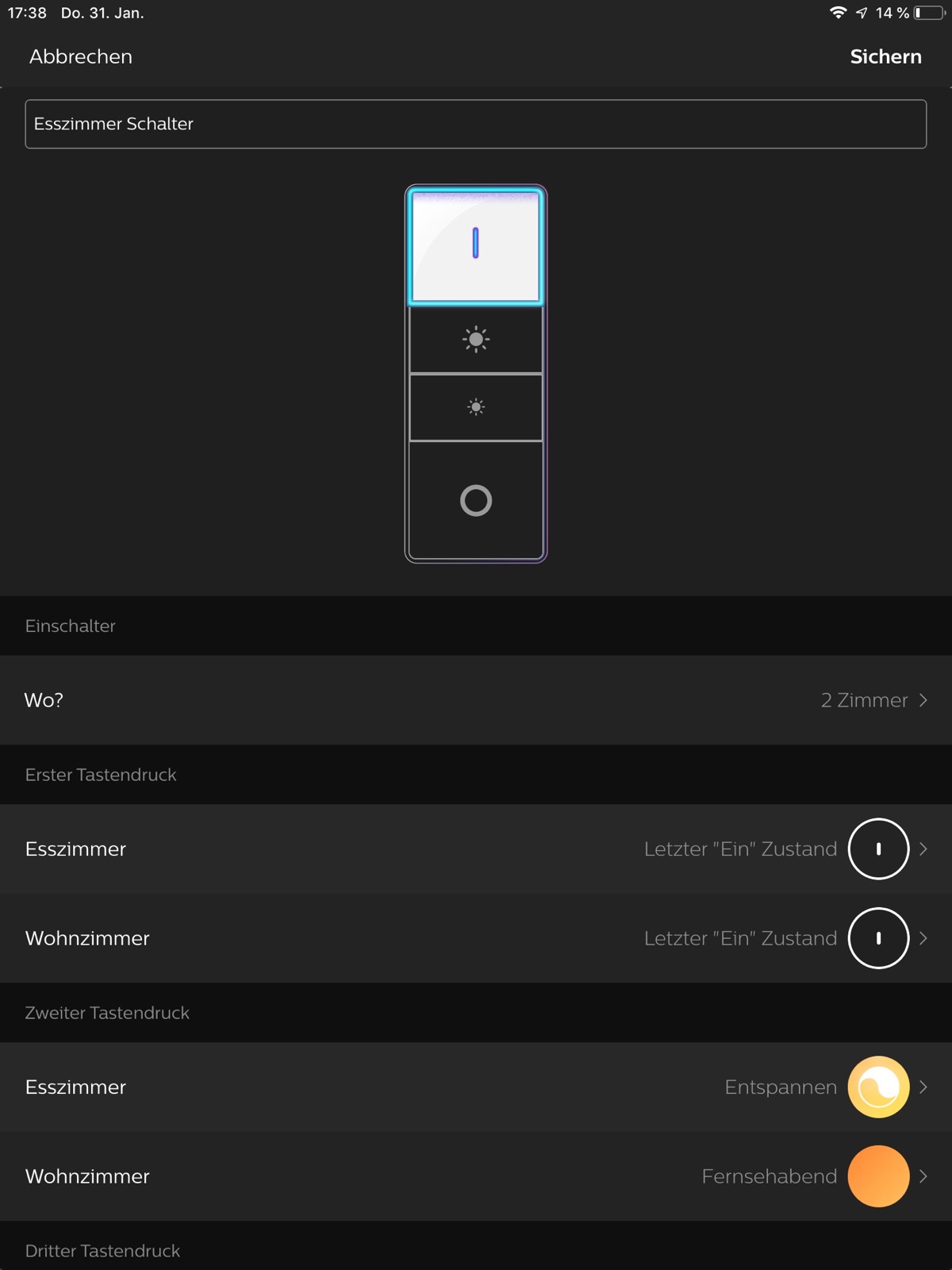 Technik zu Hause Philips Hue DimmingSchalter einrichten und